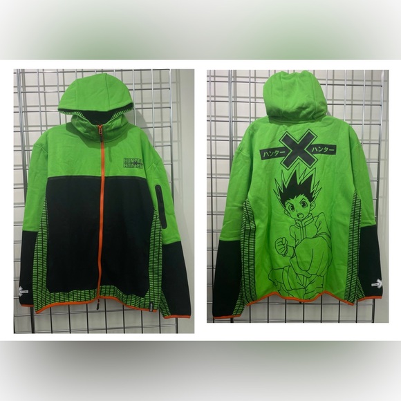 Ultra Rare Hunter X Hunter Gon Freecss Full Zip Hoodie - Medium - Picture 1 of 6